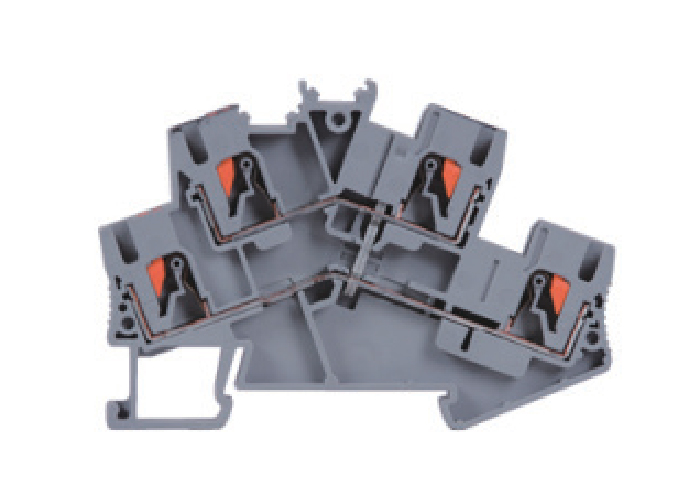 O4-11 直插式双层端子 BEVELED IN-LINE DOUBLE-LAYER TERMINAL